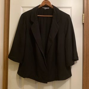 Avenue Formal 3/4 Sleeve black blouse